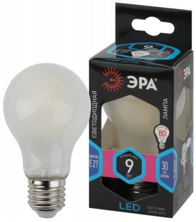 Лампа ЭРА F-LED A60-9W-840-E27 (Филамент)