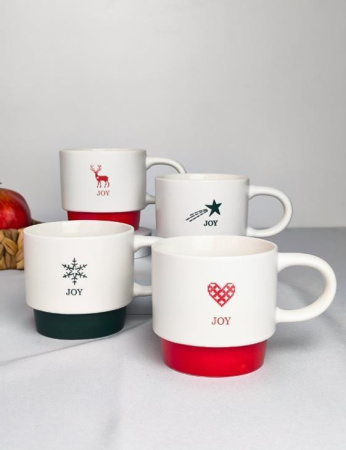 Набор кружек Jewel Чудо 4 пр. 395 мл ПС0075-22