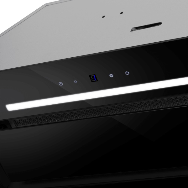 Встраиваемая вытяжка Maunfeld Trapeze 602SGG, цвет Чёрный, ширина 59,8см.