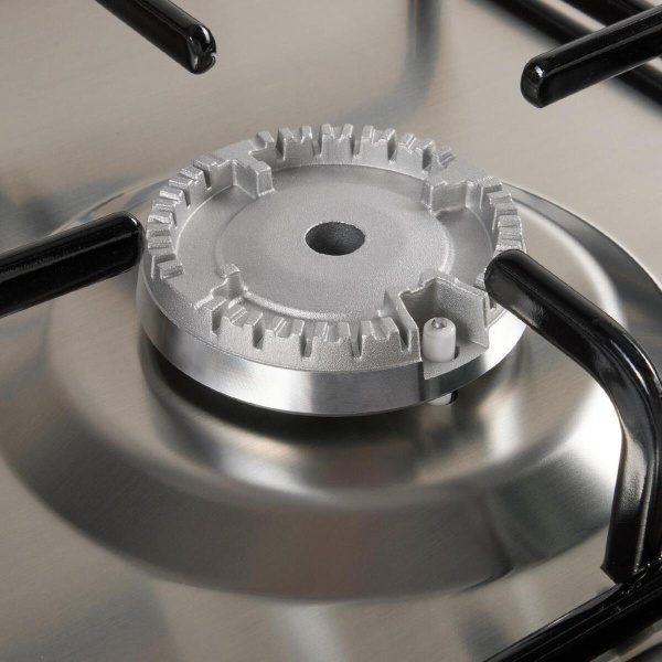 Встраиваемая варочная панель Газовая Oasis P-MEN, 58 см, цвет Нержавеющая сталь