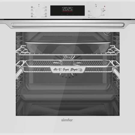 Встраиваемый Электрический духовой шкаф Simfer B6EC68025, цвет Белый