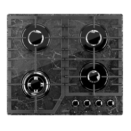 Встраиваемая варочная панель Газовая Gefest 2232-01 Р53, 60 см, цвет Чёрный