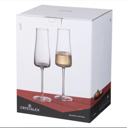 Набор бокалов для шампанского Crystalex Alex 6 пр. 210 мл CR210104AL