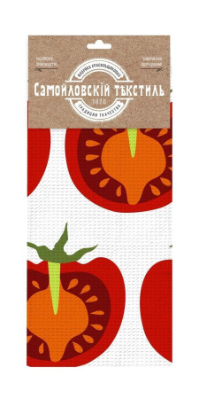 Полотенце Самойловский текстиль 45/60 Овощи 3 Вафельное полотно 781235