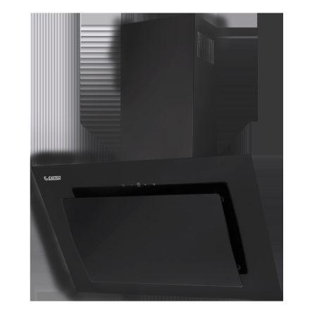 Вытяжка наклонная, настенная, Exiteq EX-1226, цвет Чёрное стекло, ширина 60см.