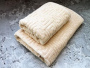 Набор полотенец Geometric 50/90 и 70/140 Махра Кремовый A90350
