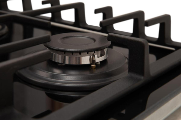 Встраиваемая варочная панель Газовая Oasis P-GBR, 58 см, цвет Чёрный