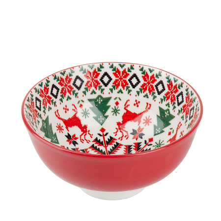 Салатник Nouvelle Home Север 12 см красный 0860519