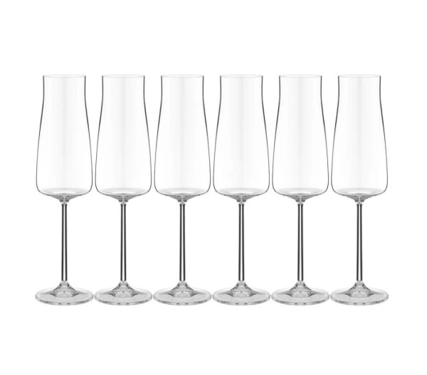 Набор бокалов для шампанского Crystalex Alex 6 пр. 210 мл CR210104AL