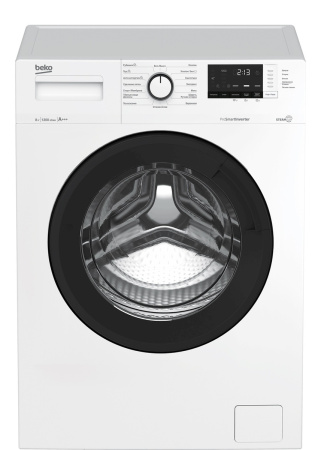 Стиральная машина с фронтальной загрузкой Beko WSRE8612XAWI, Max загрузка - 8кг, Max отжим - 1 200об/мин., цвет Белый