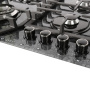 Встраиваемая варочная панель Газовая Gefest 2232-01 Р53, 60 см, цвет Чёрный