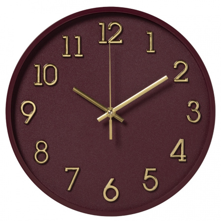 Часы настенные Рубин Классика d-28см темно-вишневый 2831-007