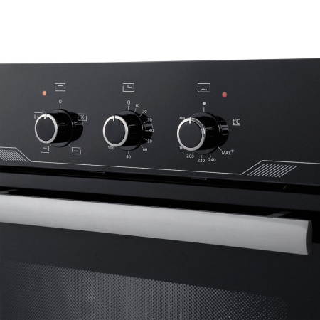 Встраиваемый Газоэлектрический духовой шкаф Gefest ДГЭ 621-01, цвет Чёрный