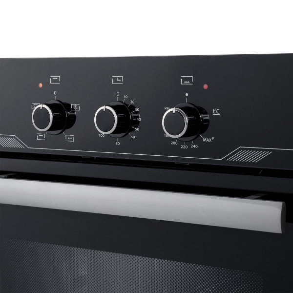 Встраиваемый Газоэлектрический духовой шкаф Gefest ДГЭ 621-01, цвет Чёрный