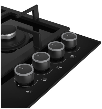 Встраиваемая варочная панель Газовая Grundig GIGL6234250, 58,5 см, цвет Чёрный