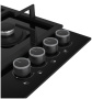 Встраиваемая варочная панель Газовая Grundig GIGL6234250, 58,5 см, цвет Чёрный