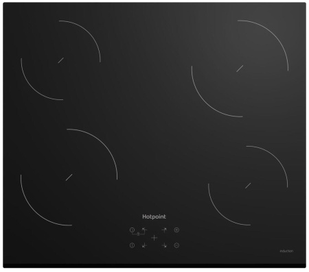 Встраиваемая варочная панель Индукционная Hotpoint HQ 1760S BF, 59 см, цвет Чёрный