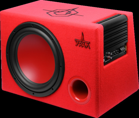 Автосабвуфер URAL АС-У12А КРАСНЫЙ