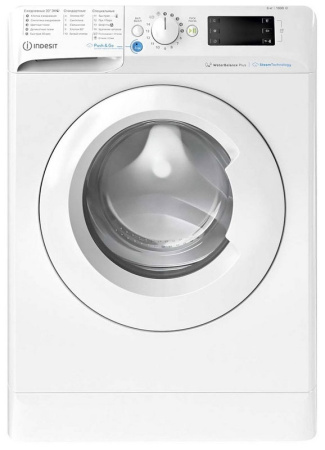 Стиральная машина с фронтальной загрузкой Indesit BWSE 6105 WWV UZ, Max загрузка - 6кг, Max отжим - 1 000об/мин., цвет Белый
