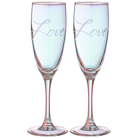 Набор бокалов для шампанского Lefard Любовь 2 пр. 170 мл 194-893