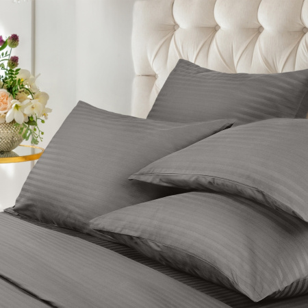 Набор наволочек Verossa Stripe 50/70 2 шт. Gray Сатин 735946