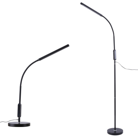 Напольный светильник Uniel ULM-T619 (10W регул.высота 65-173см) Металл/черн