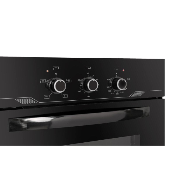 Встраиваемый Газоэлектрический духовой шкаф Gefest ДГЭ 621-01, цвет Чёрный