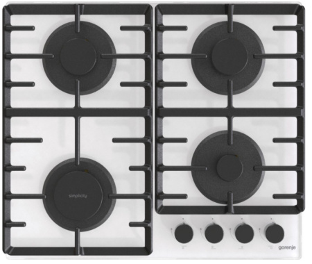 Встраиваемая варочная панель Газовая Gorenje GT642SYW, 60 см, цвет Белый