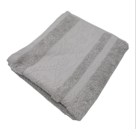 Полотенце ТМ Gala 70/130 Бордюр Этель Махра Жемчужно-серый 739965