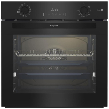 Встраиваемый Электрический духовой шкаф Hotpoint HSTF 1231 JSAH BLG, цвет Чёрный