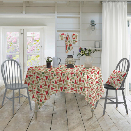 Скатерть Самойловский Текстиль 144/144 Merry Christmas 933369