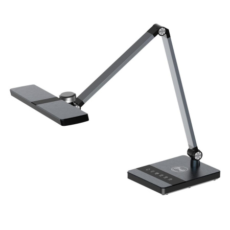 Настольный светильник Uniel ULM-D110 15W(960lm) 2K-4K-6K беспров.заряд пластик сенсор/диммер черный