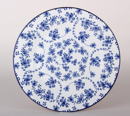 Тарелка Коралл Голубой ситец 23 см ZX2403-9FP 120473