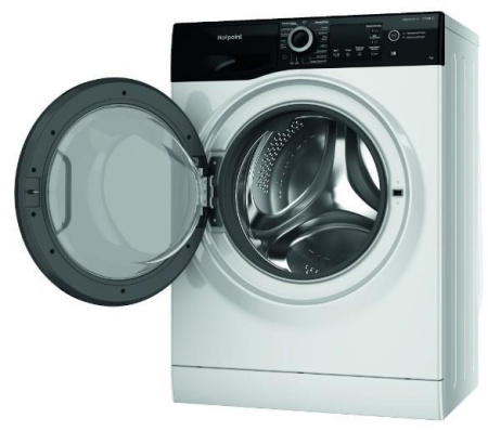 Стиральная машина с фронтальной загрузкой Hotpoint NSB 7249 ZD AVE RU, Max загрузка - 7кг, Max отжим - 1 200об/мин., цвет Белый
