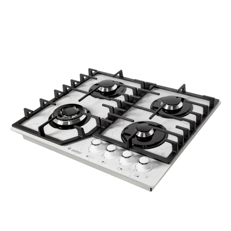 Встраиваемая варочная панель Газовая Gefest ПВГ 2232-01 Р152, 60 см, цвет Белый мрамор