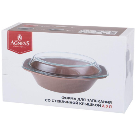 Форма для запекания Agness 2,5 л 35,5х21,3х13,4 см 189-310