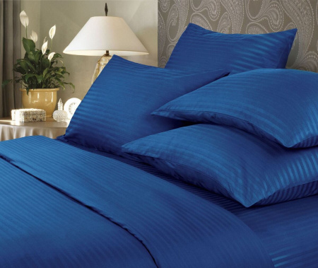 КПБ 2 сп Verossa Stripe Indigo 70/70 Сатин 738004