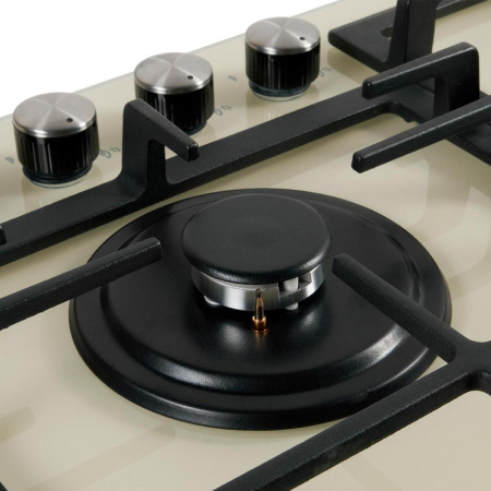 Встраиваемая варочная панель Газовая Oasis P-BDI, 58 см, цвет Бежевый