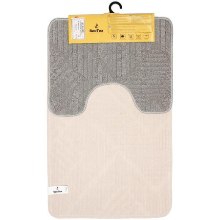 Набор ковриков Bee Tex 55*90 и 45*55 серый МС3-001