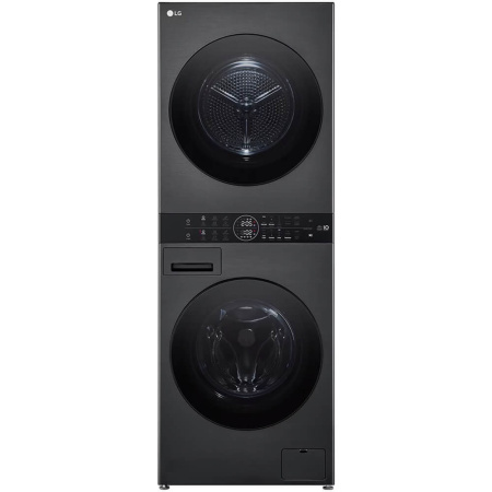 Стирально-сушильная колонна LG W4W8LVPKZHM, цвет Платиновый