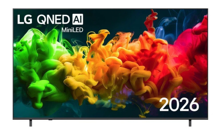  85" (215,9см) Телевизор LG 85QNED80B6A, SMART- Да, UHD 4K 3840x2160, Цвет Чёрный
