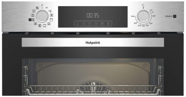 Встраиваемый Электрический духовой шкаф Hotpoint HSTF 1231 JSAH IX, цвет Нержавеющая сталь