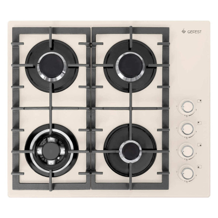 Встраиваемая варочная панель Газовая Gefest СГ СВН 2230-01 В81, 60 см, цвет Бежевый