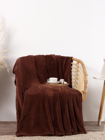 Плед Этель 200х220 Коричневый 6894301