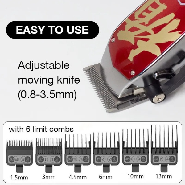 Машинка для стрижки волос Madeshow M10+ Red