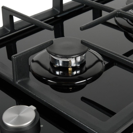 Встраиваемая варочная панель Газовая Oasis P-GBD, 29 см, цвет Чёрный