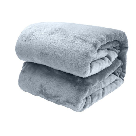 Плед ND Home Велсофт 200х220 Коралл серый 306809