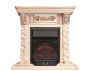 Каминокомплект: Портал Luxemburg STD слоновая кость, патина с очагом Royal Flame Majestic FX Black