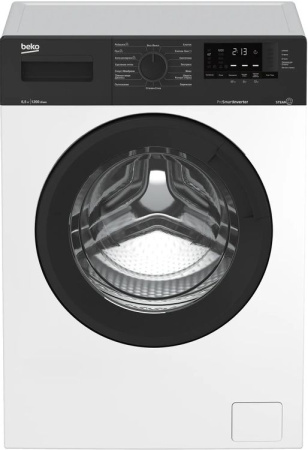 Стиральная машина с фронтальной загрузкой Beko WSRE76120XAWI, Max загрузка - 7кг, Max отжим - 1 200об/мин., цвет Белый