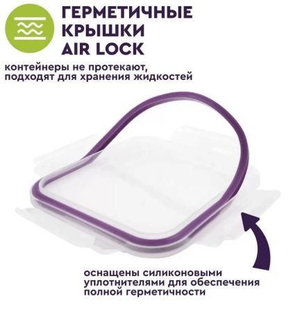 Набор контейнеров Eley квадратные 2 шт ELSTH009P